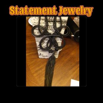 Image of LONG BLACK ART TASSEL
