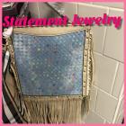 Image of Gold and Blue Purse