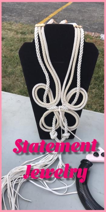 Image of White Rope Necklace
