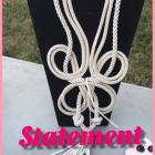 Image of White Rope Necklace